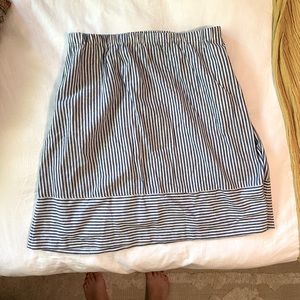 J. Crew Linen Blend Striped Skirt